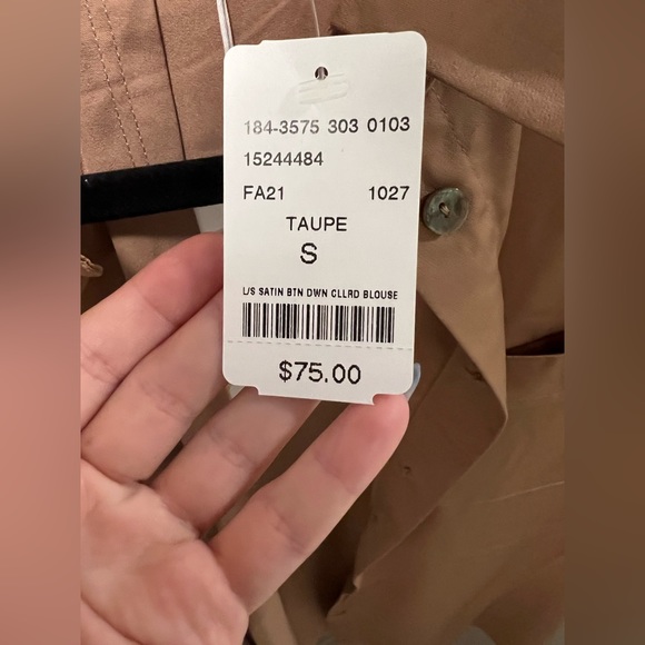 Satin Button Down Collared Shirt - Picture 3 of 5